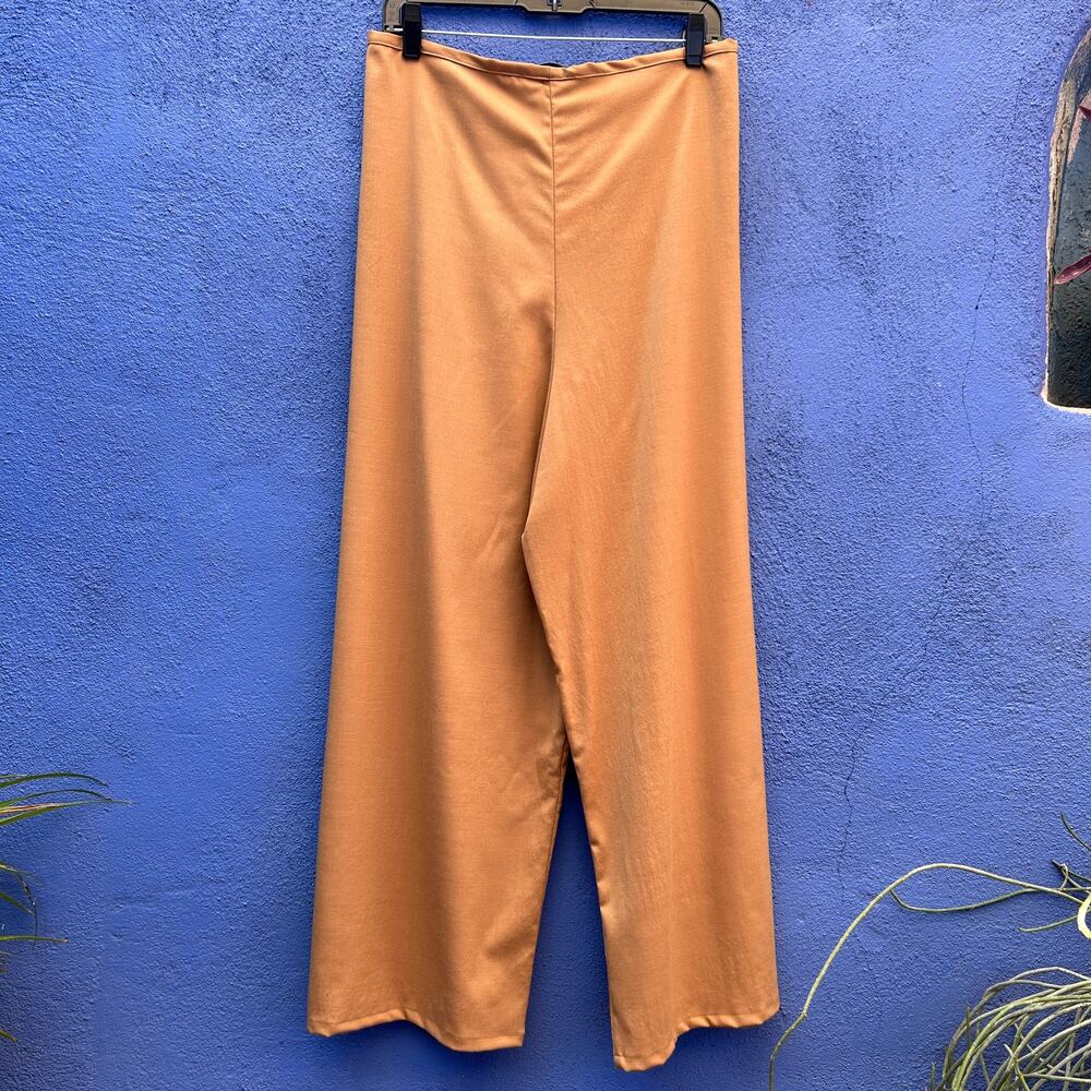 shaina mote tan wide leg wool blend tie pant - nwt - Picture 7 of 7
